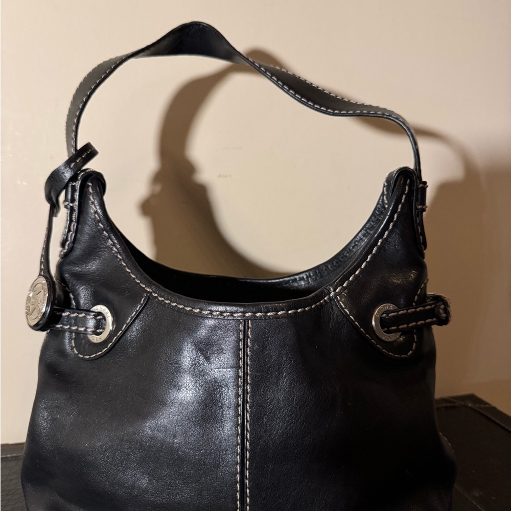 MICHAEL Michael Kors Black Hobo Bag with Stitching